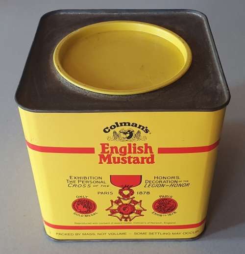 COLMAN`S English Mustard 2kg tin as per photos