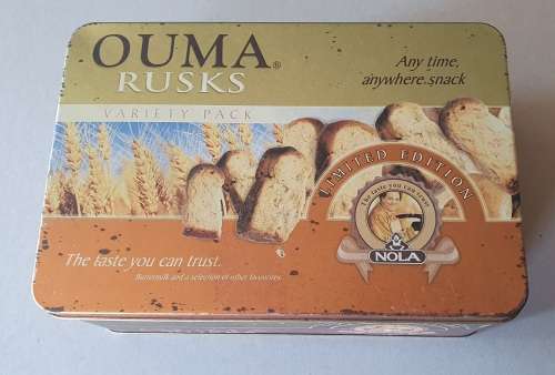 OUMA RUSKS tin as per photos