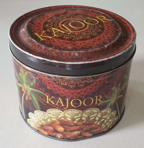 Dented KAJOOR tin as per photos