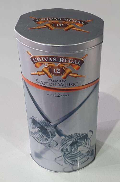 CHIVAS REGAL WHISKY tin as per photos
