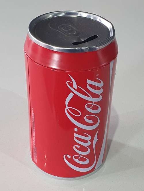 COCA COLA savings tin as per photos