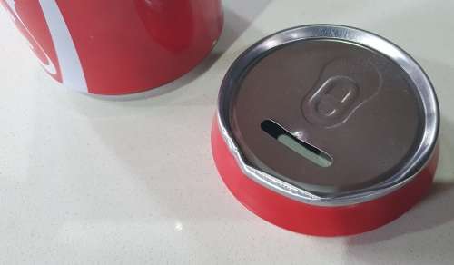 COCA COLA savings tin as per photos