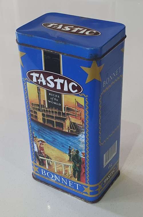 TASTIC Bonnet tin as per photos