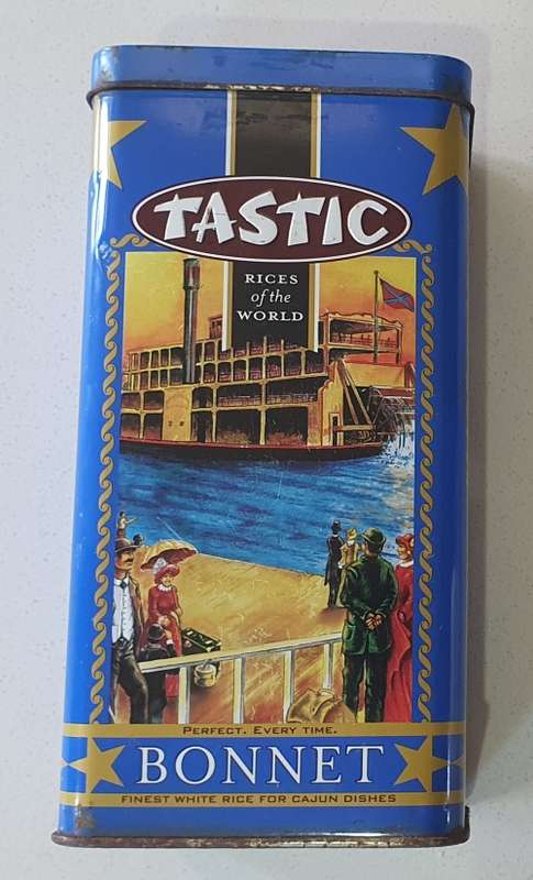 TASTIC Bonnet tin as per photos