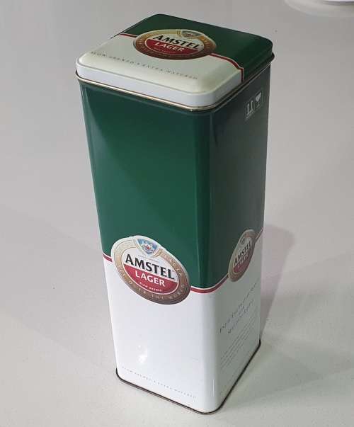 AMSTEL LAGER tin as per photos