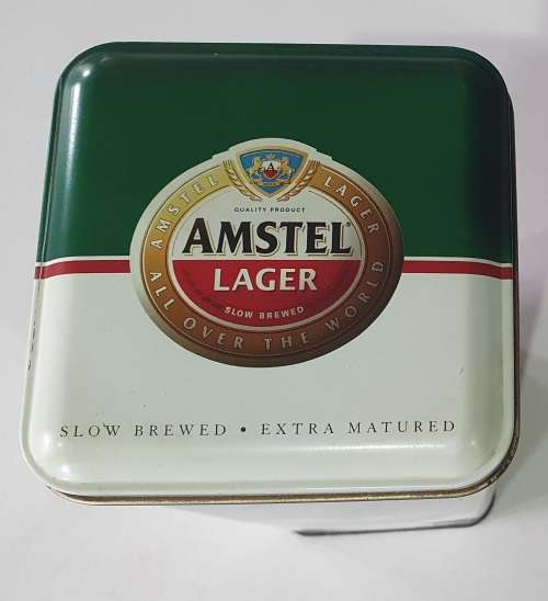 AMSTEL LAGER tin as per photos