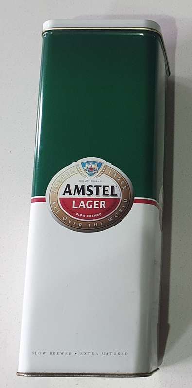 AMSTEL LAGER tin as per photos