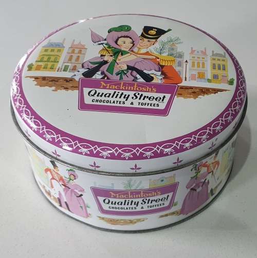 MACKINTOSH`S QUALITY STREET tin as per photos