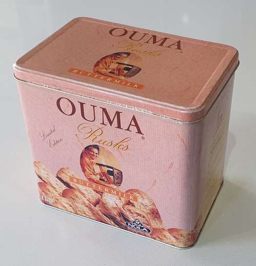 OUMA RUSKS tin as per photos