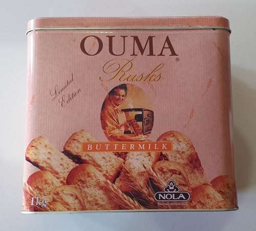 OUMA RUSKS tin as per photos