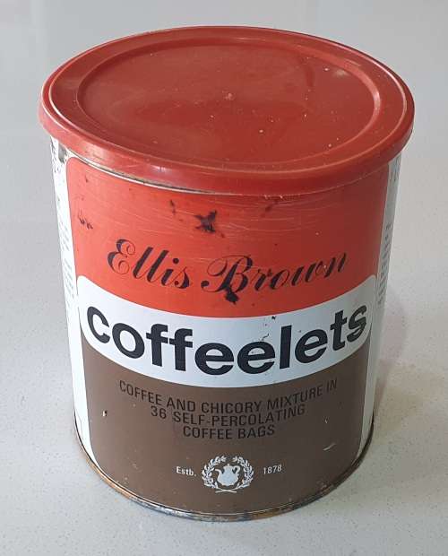 ELLIS BROWN coffee tin as per photos