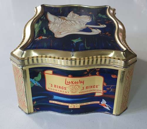 SWAN CASKET - 3 RING PRODUCT tin as per photos