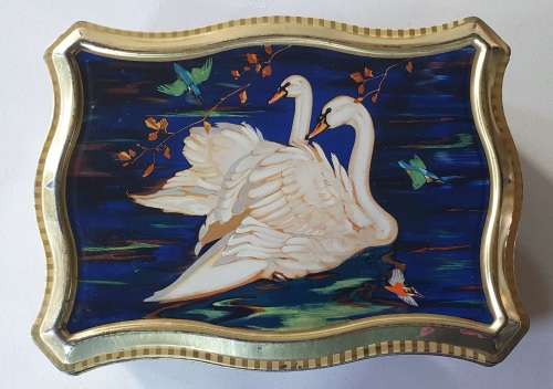 SWAN CASKET - 3 RING PRODUCT tin as per photos