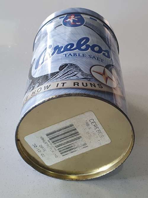 CEREBOS salt tin as per photos