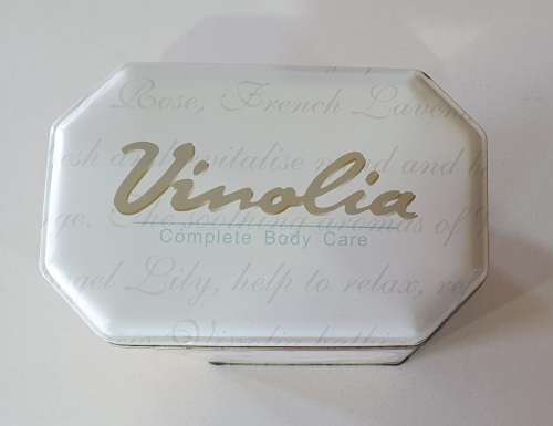 VINOLIA tin as per photos