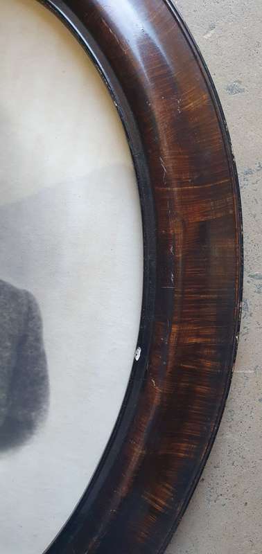 Vintage wooden frame with photo as per photos