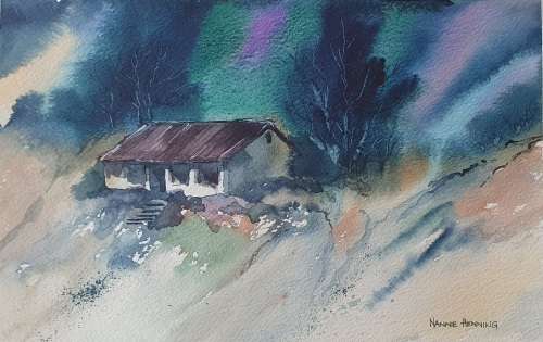 Original watercolour painting by NANNIE HENNING