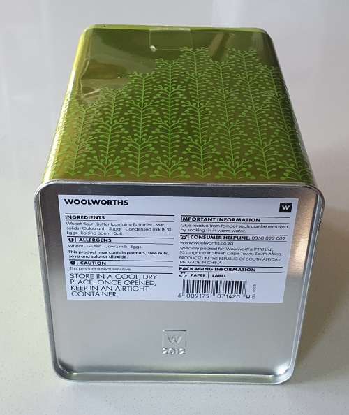 3 Woolworths tins as per photos