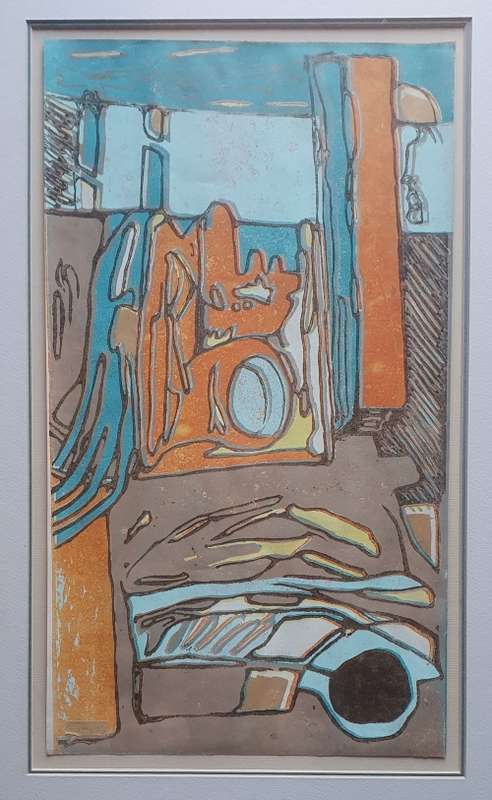 Original framed glass etch by Gerrit van Schouwenburg as per photos