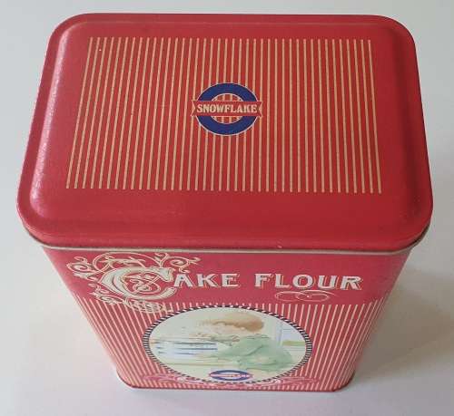 Snowflake Cake Flour tin as per photos
