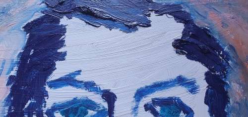 Original acryl painting by IKRAM ABRAHAMS - The Ruppeteers - as per photo