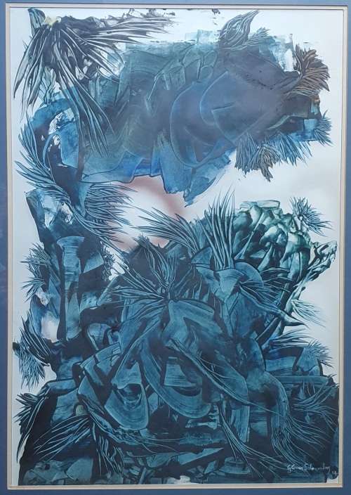 Original framed ocean landscape by Gerrit van Schouwenburg as per photos