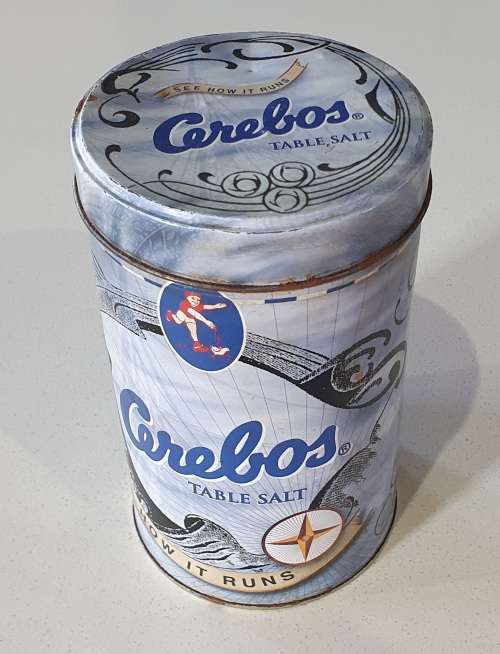 Cerebos salt tin as per photos
