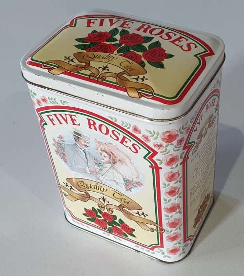 FIVE ROSES tea tin as per photos
