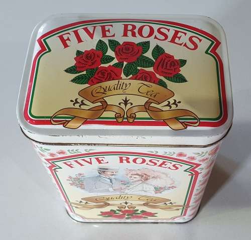 FIVE ROSES tea tin as per photos