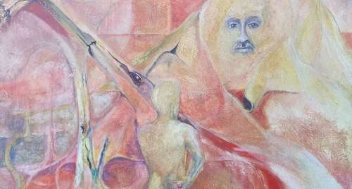 Original unframed acrylic painting by Gerrit van Schouwenburg as per photos