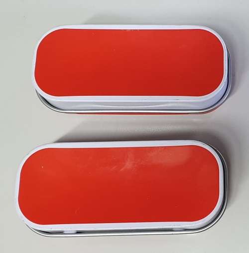 2x small Coca Cola tins as per photos