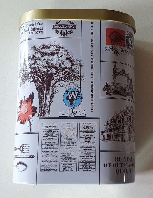 Woolworths tin as per photos