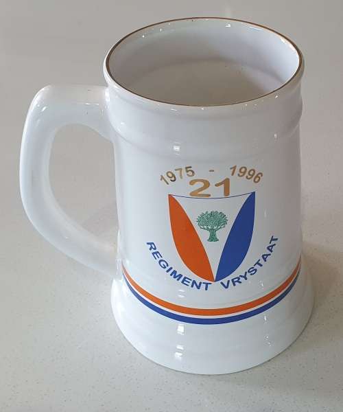 REGIMENT VRYSTAAT 1996 beer mug as per photos