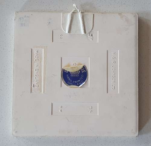 Delft Blue hand painted tile - made in England as per photo.
