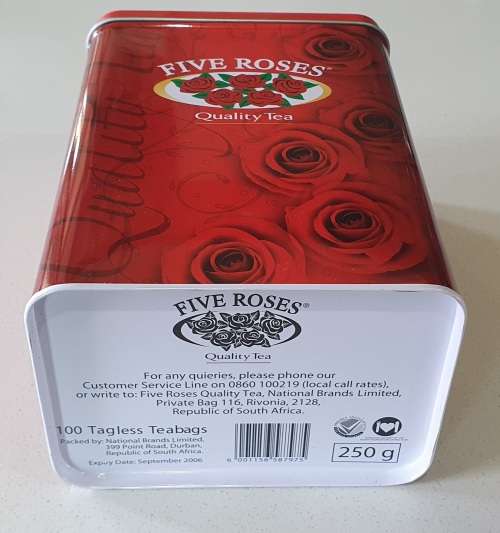 Rooibos tea tin as per photos