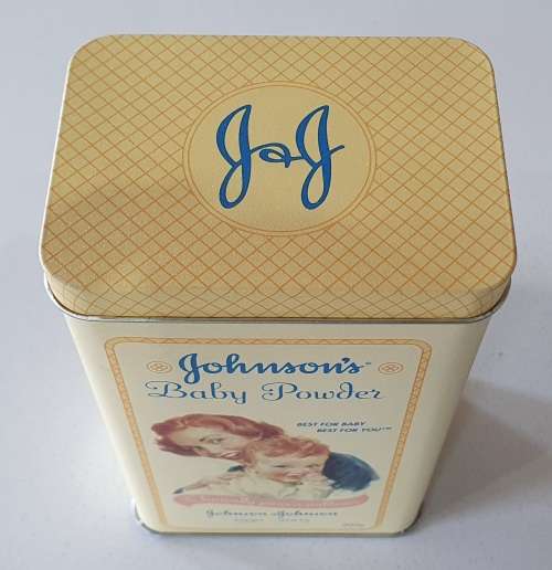 Johnson`s Baby Powder tin as per photos