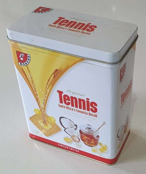 BAKERS Tennis biscuit tin as per photos