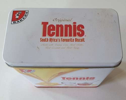 BAKERS Tennis biscuit tin as per photos