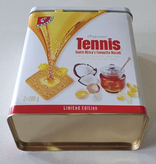 BAKERS Tennis biscuit tin as per photos