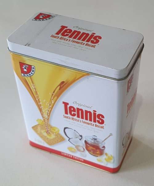 BAKERS Tennis biscuit tin as per photos