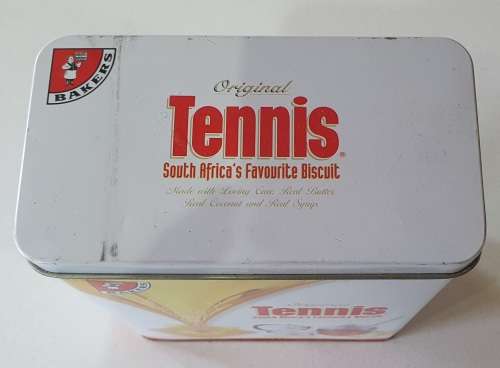 BAKERS Tennis biscuit tin as per photos