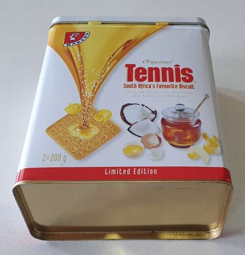 BAKERS Tennis biscuit tin as per photos