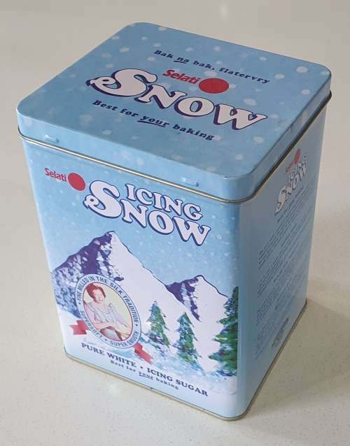 SELATI ICING SNOW tin as per photos