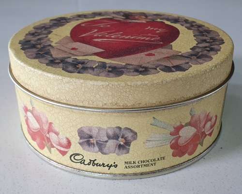 CADBURY`S Valentine tin as per photos