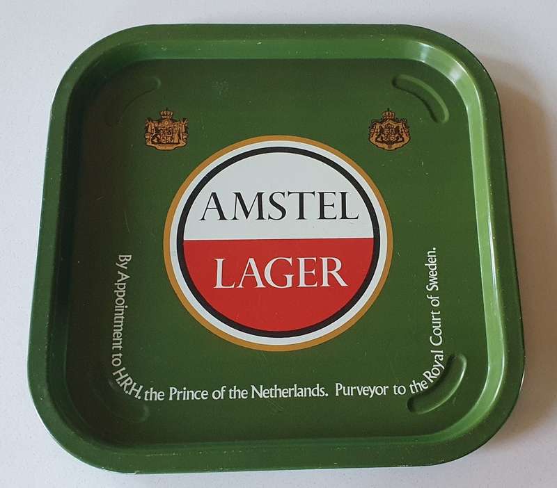 Amstel lager Tin serving tray as per photos