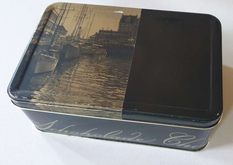 Chocolate  tin as per photos