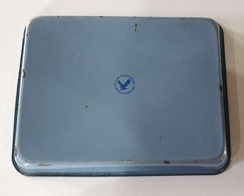 Vintage FALCON ENAMELWARE enamel oven tray as per photos