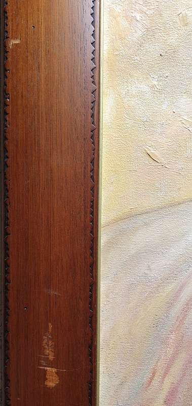 Framed oil painting by LOUISE BESTER as per photo