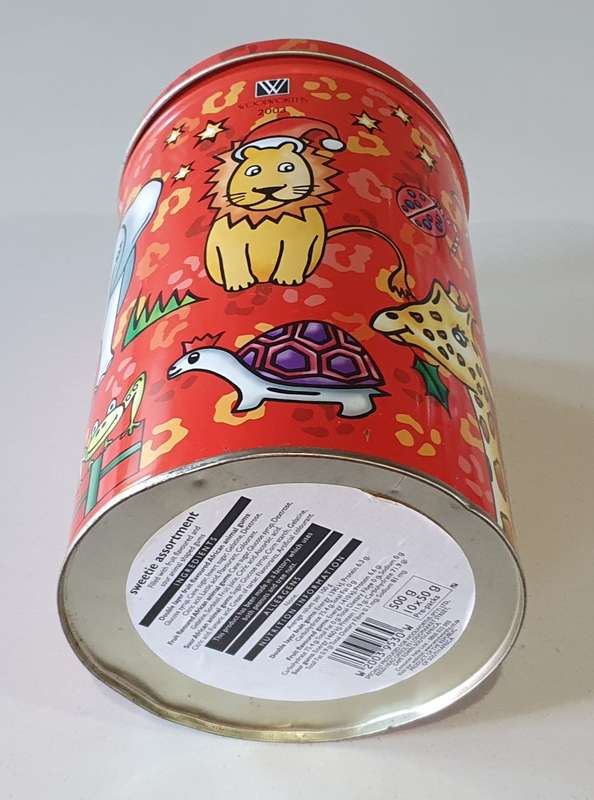 Woolworths animal tin as per photos