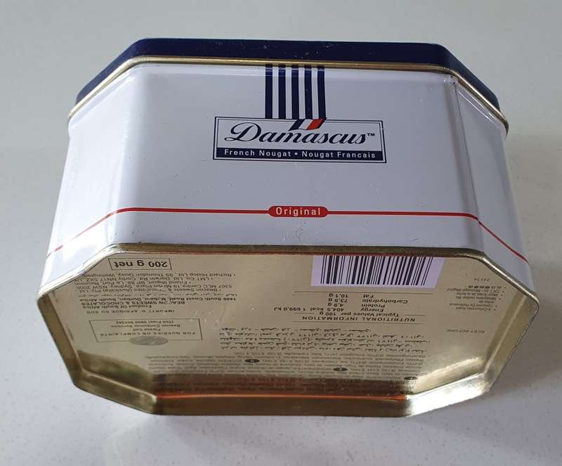 Damascus Frech Nougat tin as per photos
